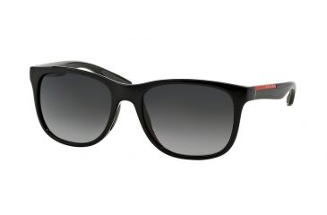 Image of Prada PS03OS Prescription Sunglasses PS03OS-1AB5W1-55 - Lens Diameter 55 mm, Frame Color Black