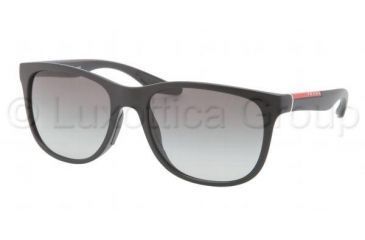 Image of Prada PS03OS Single Vision Prescription Sunglasses PS03OS-1BO3M1-5518 - Lens Diameter 55 mm, Frame Color Demi Shiny Black