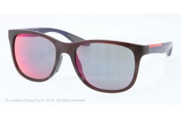 Image of Prada PS03OS Prescription Sunglasses PS03OS-SL89Q1-55 - Lens Diameter 55 mm, Frame Color Bordeaux Demi Shiny