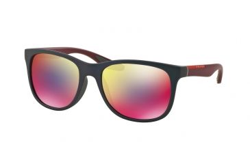 Image of Prada PS03OS Prescription Sunglasses PS03OS-UBX9Q1-55 - Lens Diameter 55 mm, Frame Color Shot Grey Rubber