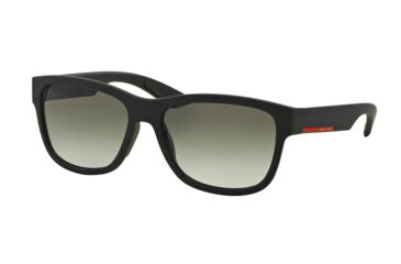 Image of Prada PS03QSF Progressive Prescription Sunglasses, 59mm, Black Rubber, PS03QSF-DG00A7-59-PRO