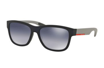 Image of Prada PS03QSF Progressive Prescription Sunglasses, 59mm, Blue Rubber, PS03QSF-UR73A0-59-PRO