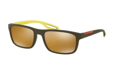 Image of Prada PS03RS Bifocal Prescription Sunglasses PS03RS-UFI5N2-56 - Lens Diameter 56 mm, Frame Color Green Rubber