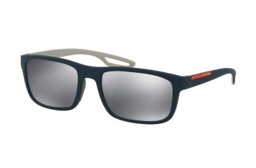 Image of Prada PS03RS Bifocal Prescription Sunglasses PS03RS-UR55L0-56 - Lens Diameter 56 mm, Frame Color Blue Rubber