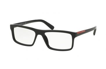 Image of Prada PS04GV Bifocal Prescription Eyeglasses 1AB1O1-53 - Black Frame