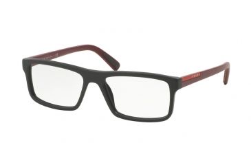 Image of Prada PS04GV Bifocal Prescription Eyeglasses TKM1O1-53 - Matte Grey Frame