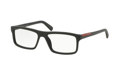 Image of Prada PS04GV Bifocal Prescription Eyeglasses UB21O1-53 - Matte Brown Frame