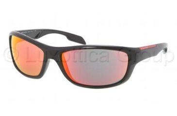Image of Prada PS04NS Progressive Prescription Sunglasses PS04NS-1AB6Y1-6517 - Lens Diameter 65 mm, Frame Color Black