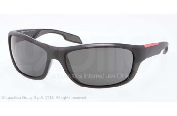 Image of Prada PS04NS Progressive Prescription Sunglasses PS04NS-1BO1A1-65 - Lens Diameter 65 mm, Frame Color Matte Black+black Rubb.