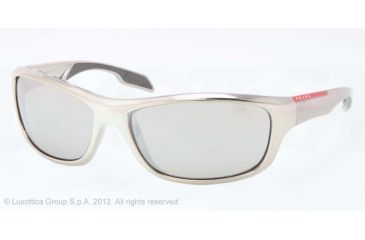 Image of Prada PS04NS Progressive Prescription Sunglasses PS04NS-DHA2B0-65 - Lens Diameter 65 mm, Frame Color Chrome