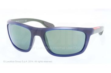 Image of Prada PS04PS Progressive Prescription Sunglasses PS04PS-OAI3C0-62 - Lens Diameter 62 mm, Frame Color Blue Demi Shiny