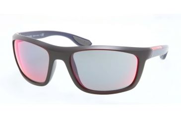Image of Prada PS04PS Progressive Prescription Sunglasses PS04PS-SL89Q1-62 - Lens Diameter 62 mm, Frame Color Bordeaux Demi Shiny