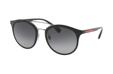 Image of Prada PS04RS Progressive Prescription Sunglasses PS04RS-1AB5W1-54 - Lens Diameter 54 mm, Frame Color Black