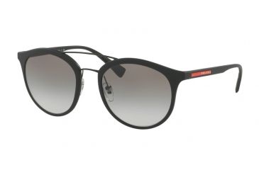Image of Prada PS04RS Progressive Prescription Sunglasses PS04RS-DG00A7-54 - Lens Diameter 54 mm, Frame Color Black Rubber