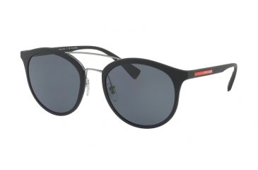 Image of Prada PS04RS Progressive Prescription Sunglasses PS04RS-DG05Z1-54 - Lens Diameter 54 mm, Frame Color Black Rubber
