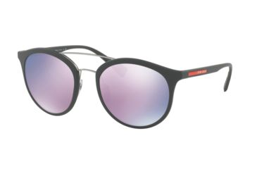 Image of Prada PS04RS Progressive Prescription Sunglasses PS04RS-TFZ5T0-54 - Lens Diameter 54 mm, Frame Color Grey Rubber