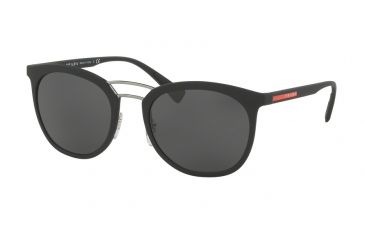 Image of Prada PS04SS Single Vision Prescription Sunglasses PS04SS-DG05S0-54 - Lens Diameter 54 mm, Frame Color Black Rubber