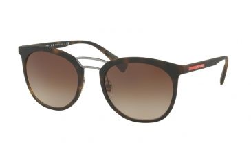 Image of Prada PS04SS Single Vision Prescription Sunglasses PS04SS-U616S1-54 - Lens Diameter 54 mm, Frame Color Havana Rubber