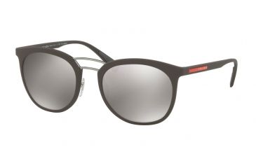Image of Prada PS04SS Single Vision Prescription Sunglasses PS04SS-UB05K0-54 - Lens Diameter 54 mm, Frame Color Brown Rubber