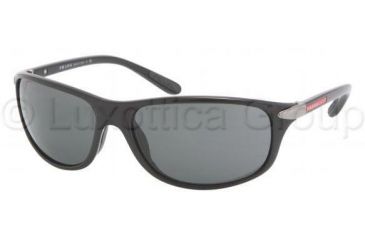 Image of Prada PS05MS Sunglasses 1AB1A1-6417 - Black Gray