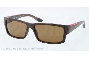 Image of Prada PS05OS Single Vision Prescription Sunglasses PS05OS-NAS5Y1-59 - Lens Diameter 59 mm, Lens Diameter 59 mm, Frame Color Brown Demi Shiny