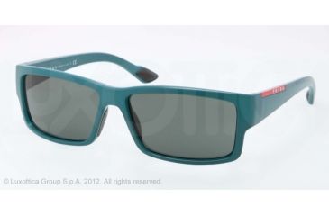 Image of Prada PS05OS Single Vision Prescription Sunglasses PS05OS-PDD3O1-59 - Lens Diameter 59 mm, Lens Diameter 59 mm, Frame Color Green Demi Shiny