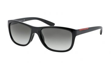 Image of Prada PS05PS Sunglasses 1AB0A7-58 - Black Frame, Grey Gradient Lenses