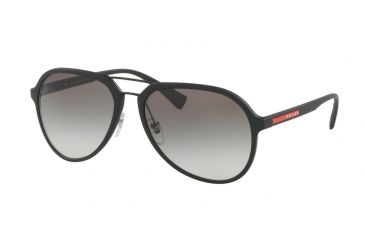 Image of Prada PS05RS Progressive Prescription Sunglasses PS05RS-DG00A7-58 - Lens Diameter 58 mm, Frame Color Black Rubber