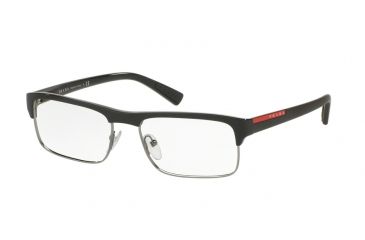 Image of Prada PS06FV Progressive Prescription Eyeglasses 1AB1O1-54 - Black Frame