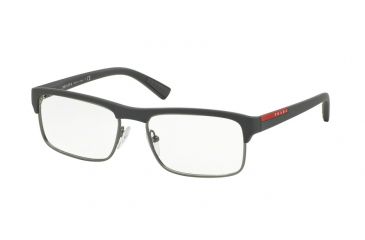 Image of Prada PS06FV Progressive Prescription Eyeglasses TFZ1O1-54 - Grey Rubber Frame
