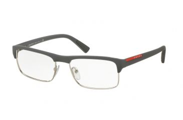 Image of Prada PS06FV Progressive Prescription Eyeglasses UFK1O1-54 - Grey Rubber Frame