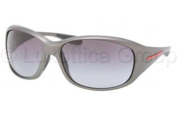 Image of Prada PS06MS Sunglasses AAL3M1-6716 - Stone Demi Shiny Gray Gradient