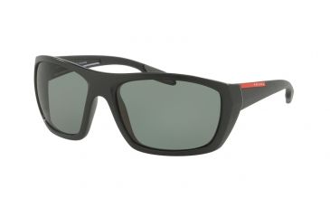 Image of Prada PS06SS Single Vision Prescription Sunglasses PS06SS-1BO5X1-61 - Lens Diameter 61 mm, Frame Color Matte Black