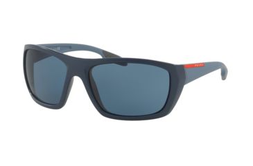 Image of Prada PS06SS Single Vision Prescription Sunglasses PS06SS-VY70D2-61 - Lens Diameter 61 mm, Frame Color Matte Blue