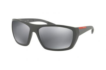 Image of Prada PS06SS Single Vision Prescription Sunglasses PS06SS-VY90D3-61 - Lens Diameter 61 mm, Frame Color Matte Grey