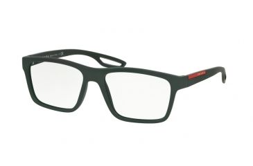 Image of Prada PS07FV Eyeglass Frames UAQ1O1-53 - Green Rubber Frame