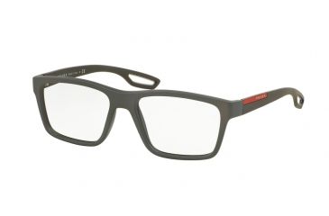 Image of Prada PS07FV Eyeglass Frames UAT1O1-53 - Grey Rubber Frame