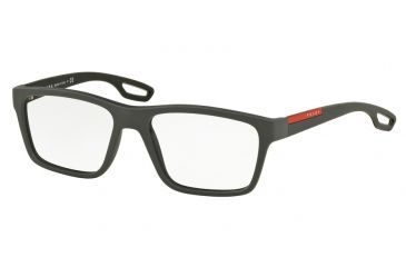 Image of Prada PS07FV Eyeglass Frames UFK1O1-53 - Grey Rubber Frame