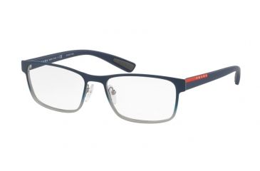 Image of Prada PS50GV Progressive Prescription Eyeglasses U6T1O1-55 - Blue Gradient Frame