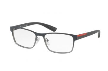 Image of Prada PS50GV Progressive Prescription Eyeglasses U6U1O1-55 - Grey Gradient Frame
