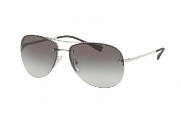 Image of Prada PS50RS Single Vision Prescription Sunglasses PS50RS-1BC0A7-62 - Lens Diameter 62 mm, Frame Color Silver