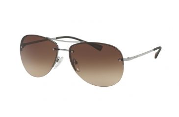 Image of Prada PS50RS Single Vision Prescription Sunglasses PS50RS-5AV6S1-59 - Lens Diameter 59 mm, Frame Color Gunmetal
