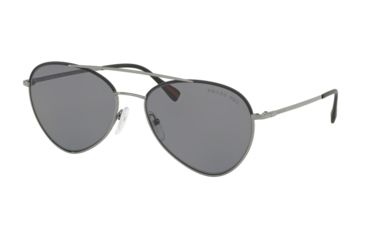 Image of Prada PS50SS Sunglasses 290255-60 - Gunmetal / Grey Frame, Polar Grey Lenses