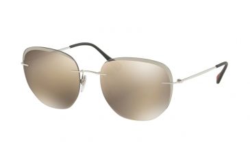 Image of Prada PS50TS Bifocal Prescription Sunglasses PS50TS-1BC128-57 - Lens Diameter 57 mm, Frame Color Silver
