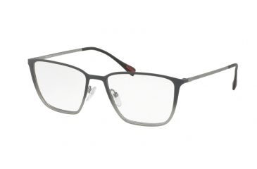 Image of Prada PS51HV Bifocal Prescription Eyeglasses U6U1O1-52 - Top Grey Gradient/gunmteal Frame