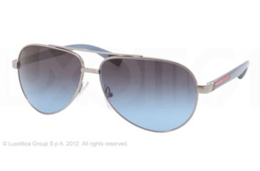 Image of Prada PS51NS Progressive Prescription Sunglasses PS51NS-5AV5I1-63 - Lens Diameter 63 mm, Frame Color Gunmetal