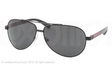 Image of Prada PS51NS Progressive Prescription Sunglasses PS51NS-7AX1A1-63 - Lens Diameter 63 mm, Frame Color Black