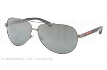Image of Prada PS51NS Progressive Prescription Sunglasses PS51NS-7CQ7W1-63 - Lens Diameter 63 mm, Frame Color Gunmetal Demi Shiny