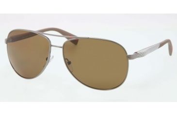 Image of Prada PS51OS Sunglasses 5AV5Y1-62 - Gunmetal Frame, Polar Brown Lenses