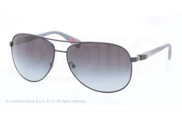 Image of Prada PS51OS Sunglasses 7AX5W1-62 - Black Frame, Polar Grey Gradient Lenses